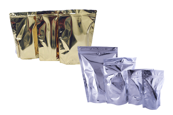 Bolsas laminadas (doradas y plateadas)