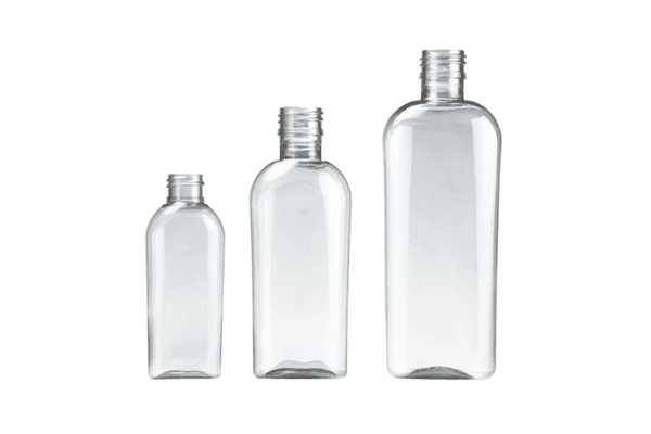 Botella oval de pet