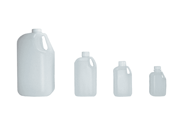 Garrafas de polietileno